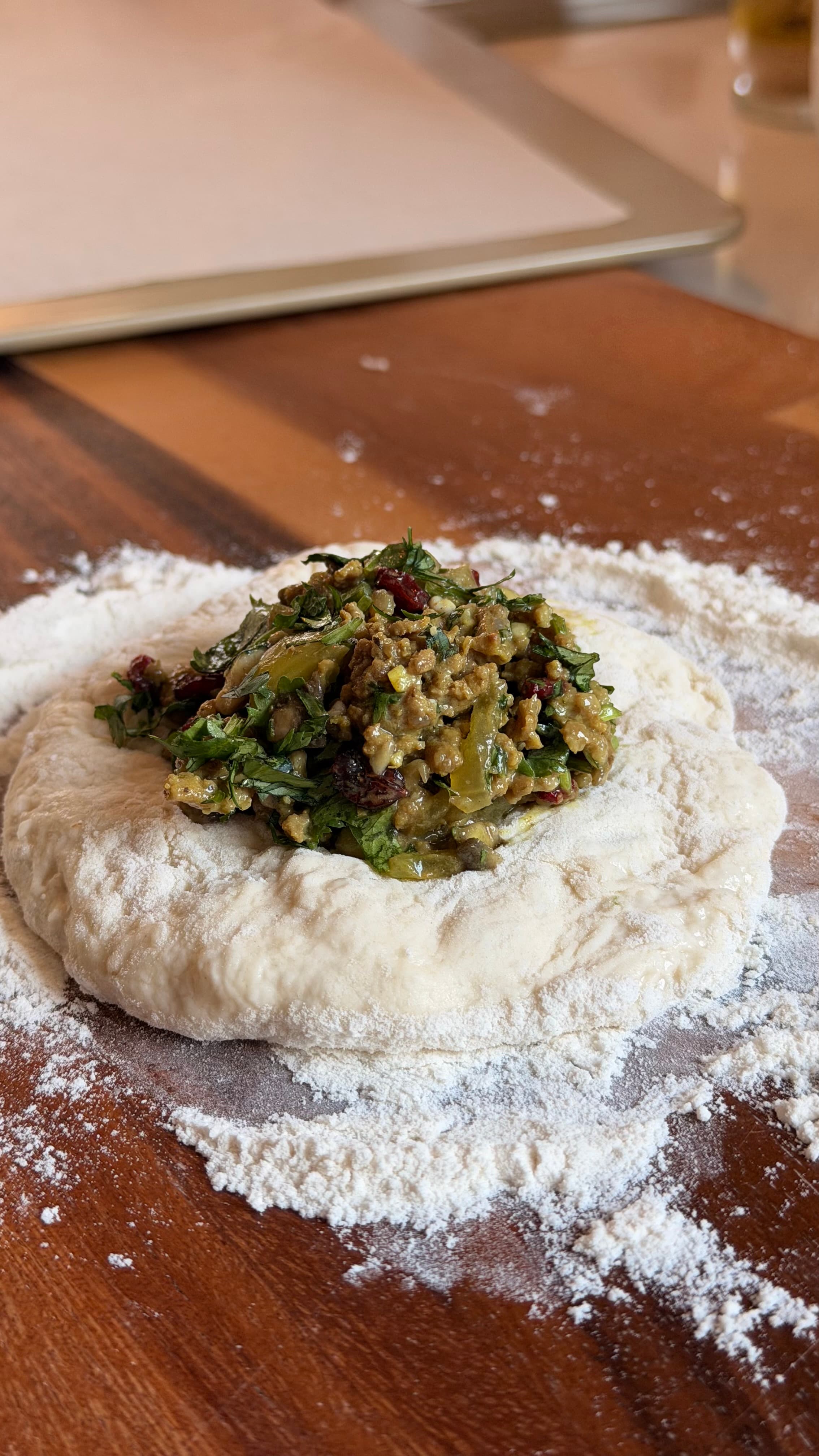 Stuffed “Shekam-Pareh” Bread with an All-Purpose Dough for Stuffed Breads — عکس ۲