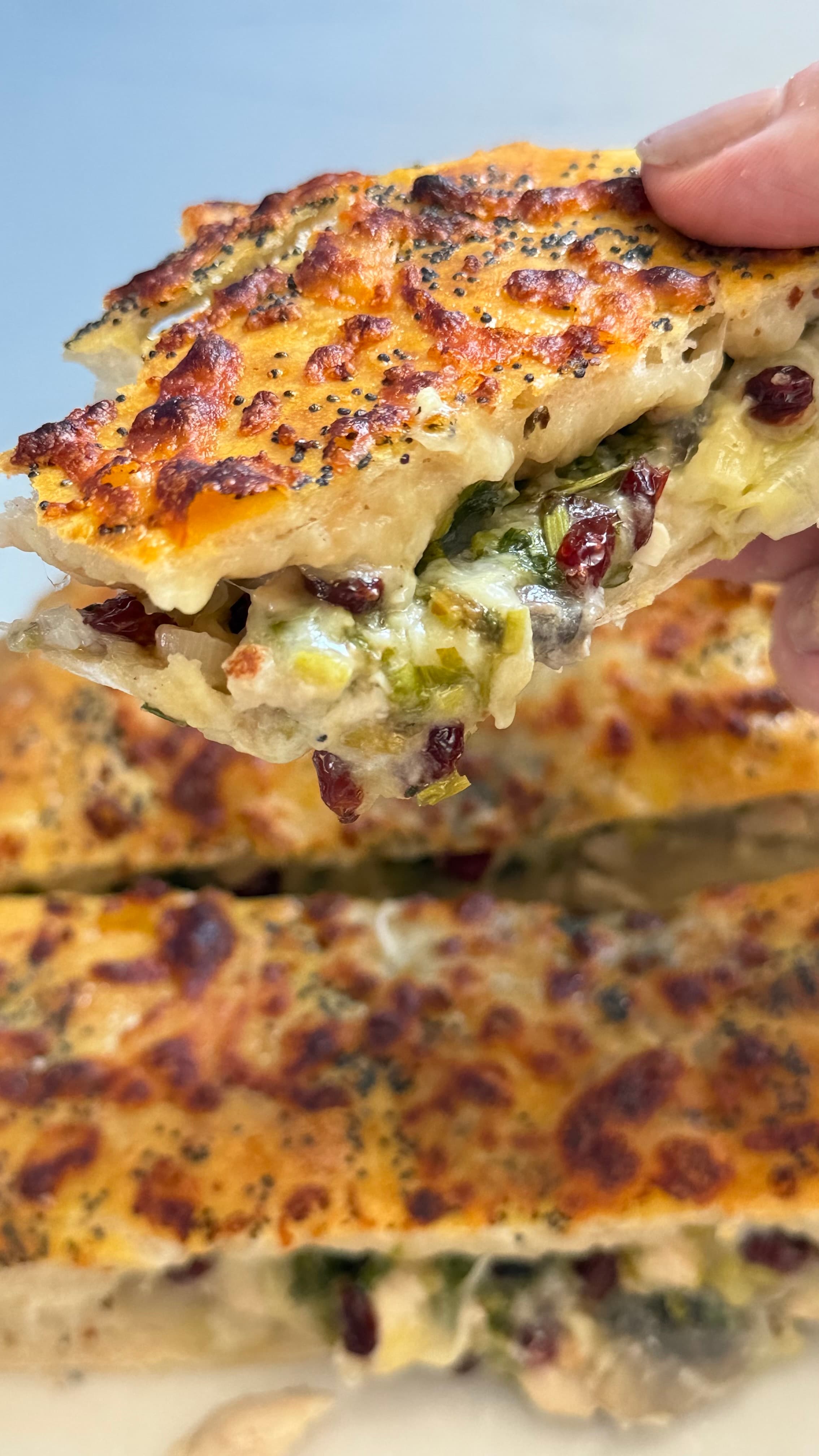 Stuffed “Shekam-Pareh” Bread with an All-Purpose Dough for Stuffed Breads — عکس ۳
